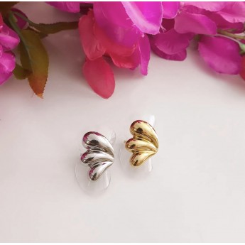 STAINLESS STEEL δαχτυλίδι τριπλή σταγόνα ανοιγόμενο.