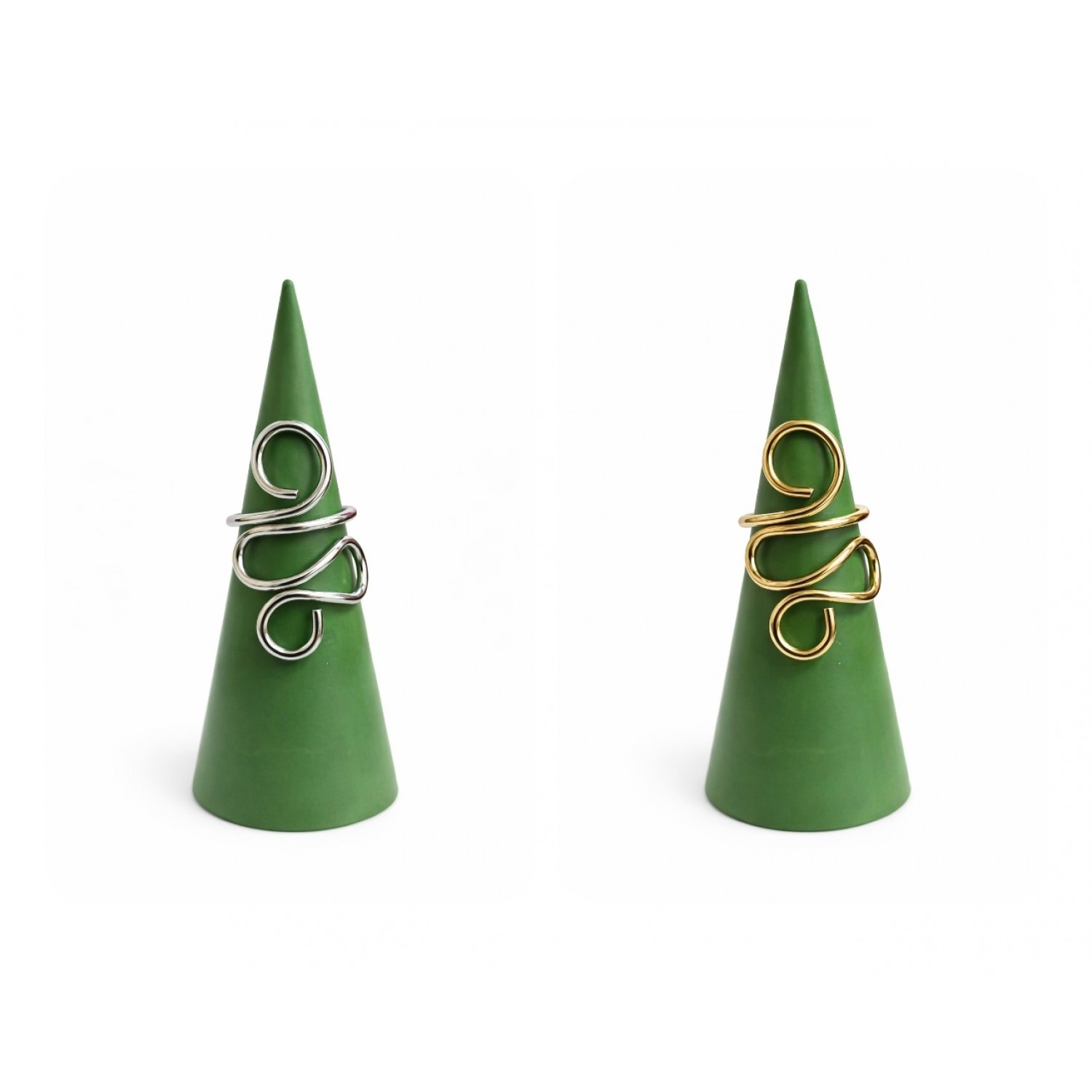 Spiral Flow – Minimal Δαχτυλίδι από Ανοξείδωτο Ατσάλι