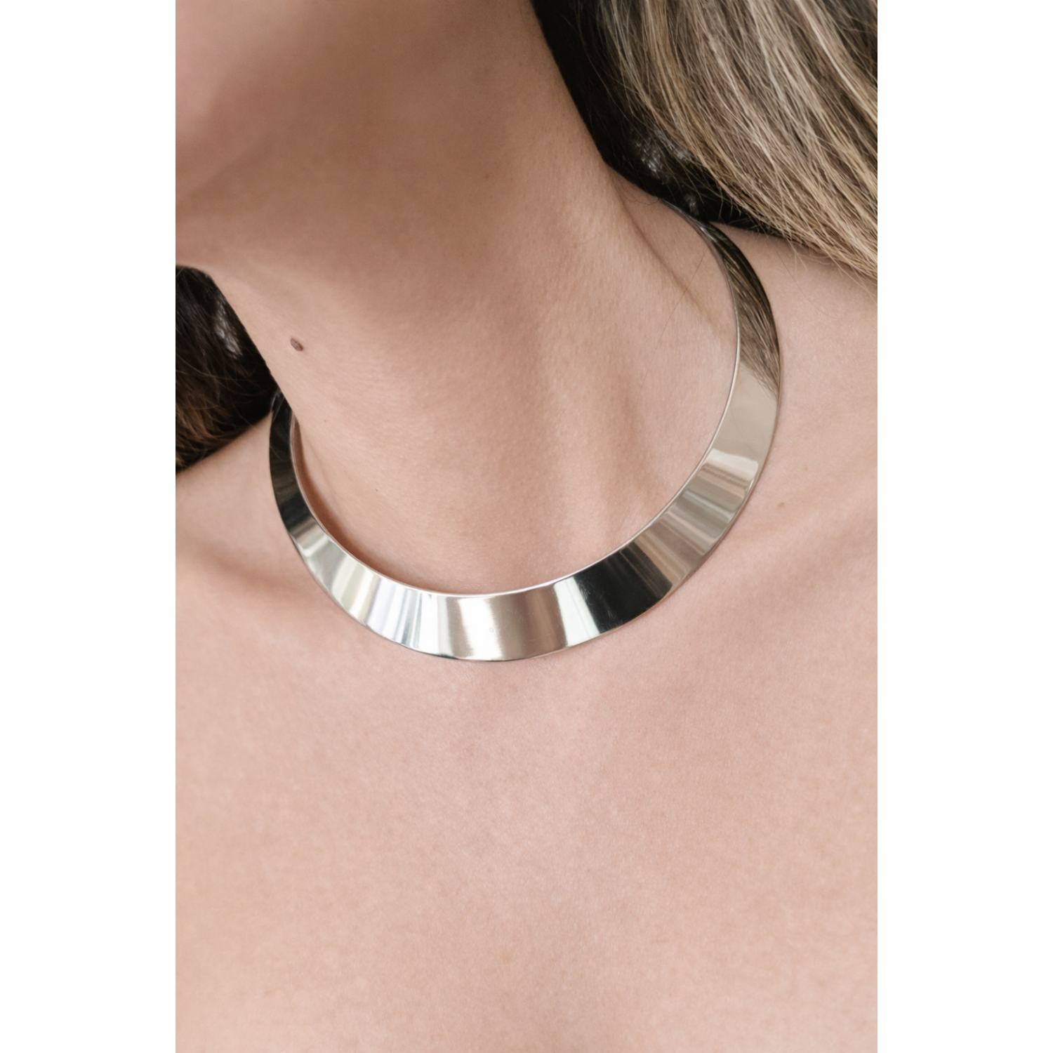 Γυναικείο Κολιέ Choker Mirror από Ανοξείδωτο Ατσάλι