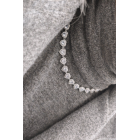 Choker Καρδιές Crystal Halo – Ασημί