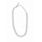 Choker Καρδιές Crystal Halo – Ασημί