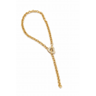 Κολιέ Αλυσίδα με Καρδιά & Κάθετη Προέκταση