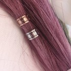 STAINLESS STEEL EAR CUFF ήλιος σετ ροζ χρυσό-ασημί