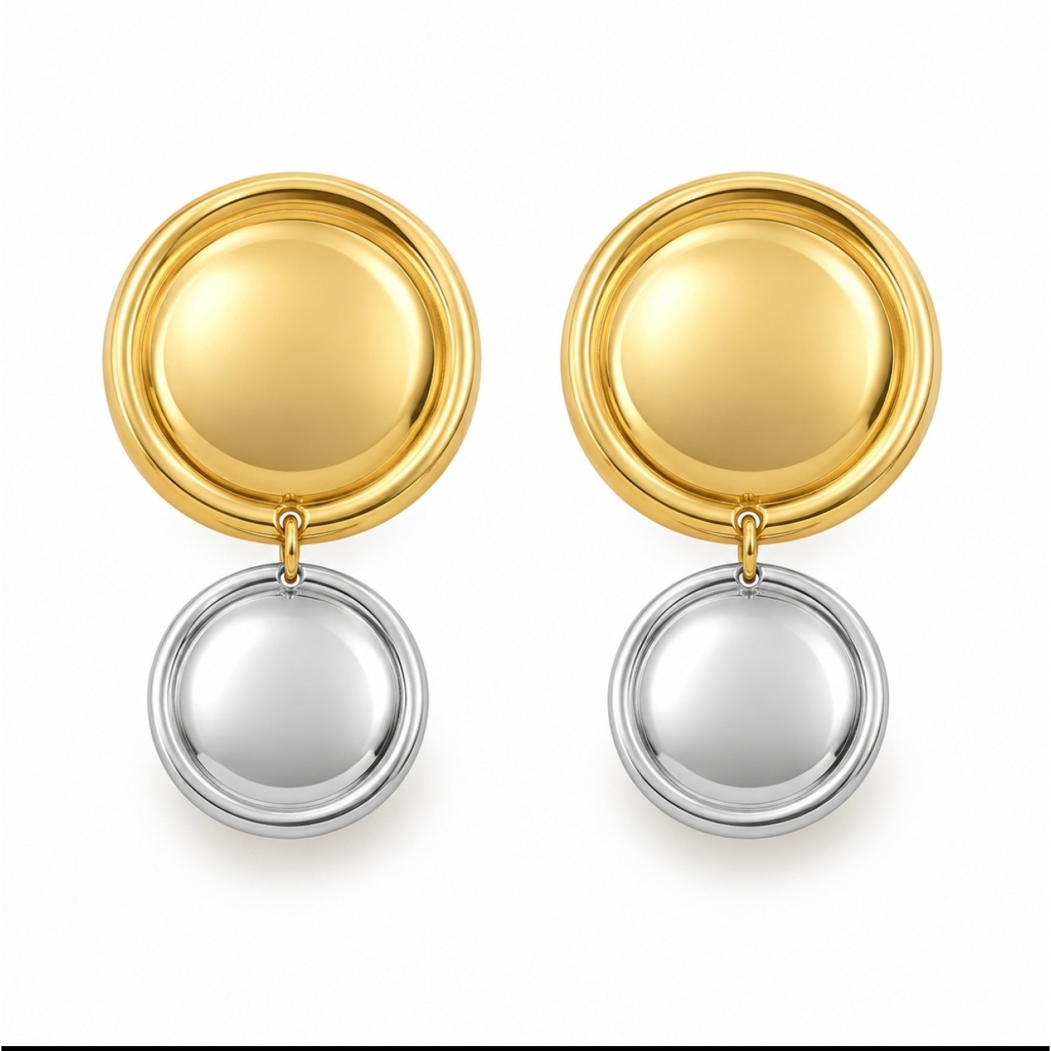 Duo Circle Earrings