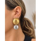 Duo Circle Earrings