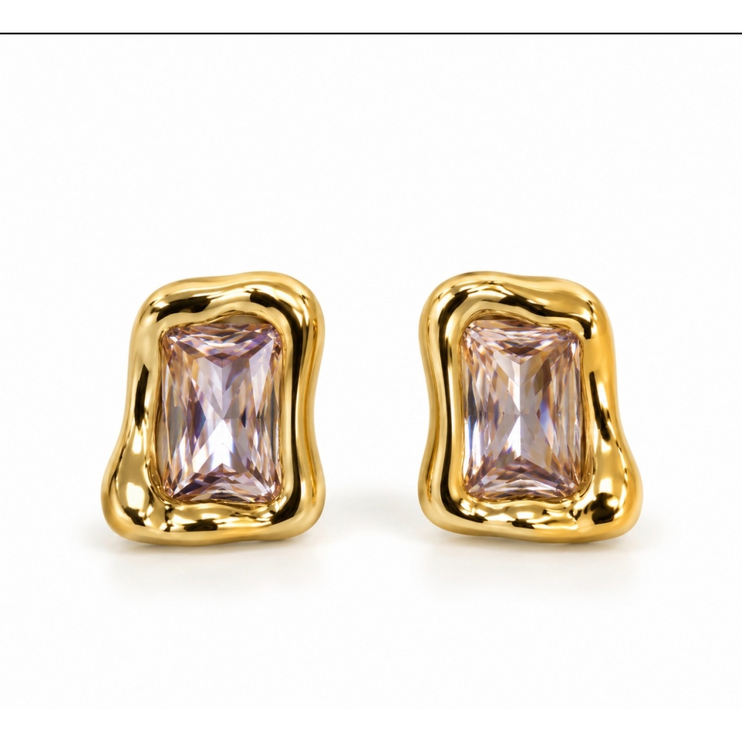 Crystal Edge Earrings