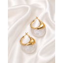 Γυναικεία Σκουλαρίκια Pearl Glow Gold Stainless Steel