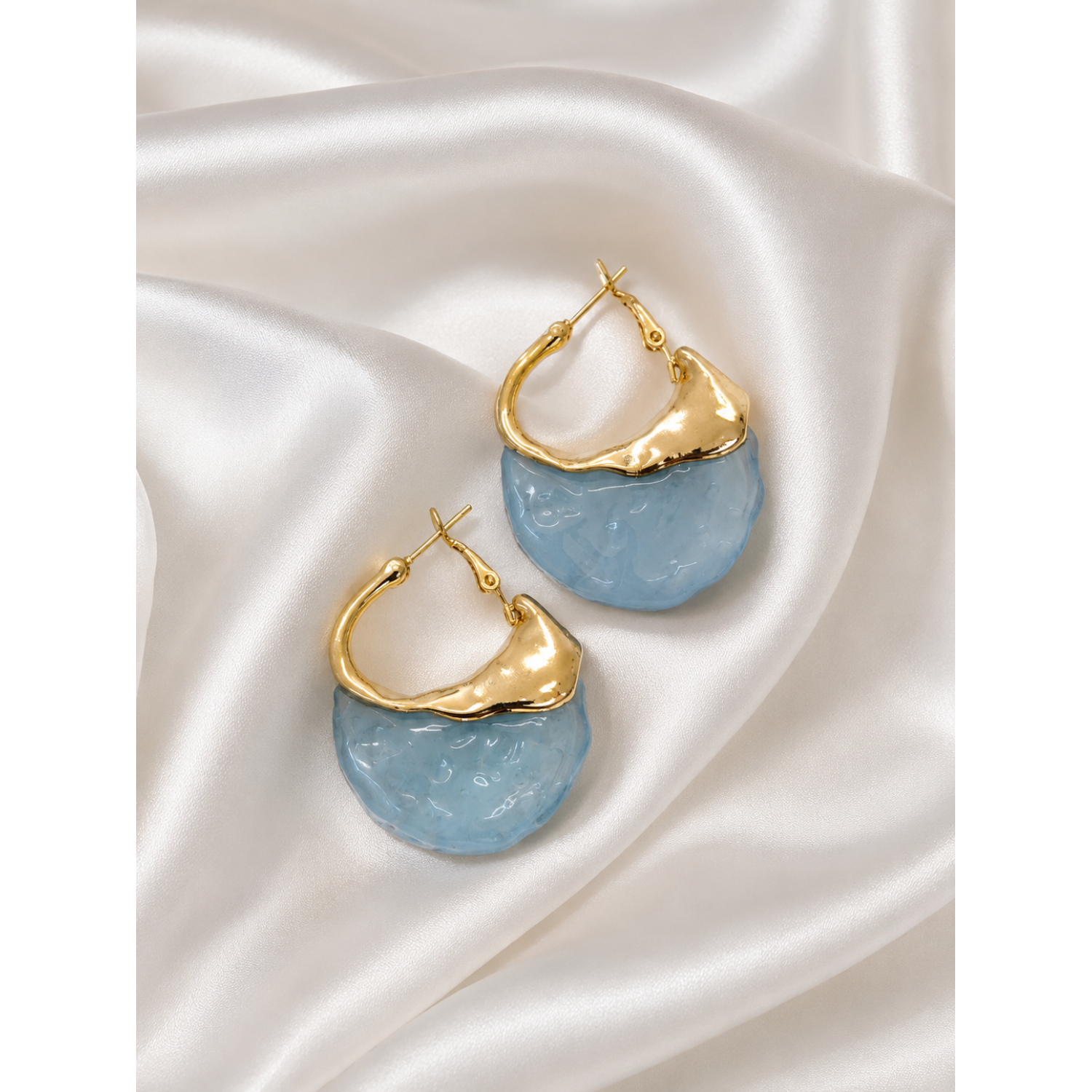 Γυναικεία Σκουλαρίκια Ocean Glow Gold Stainless Steel
