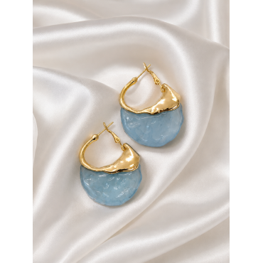 Γυναικεία Σκουλαρίκια Ocean Glow Gold Stainless Steel