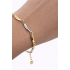 Ατσάλινο Δίχρωμο Βραχιόλι ARIA