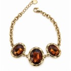 Gem Trio Bracelet Amber