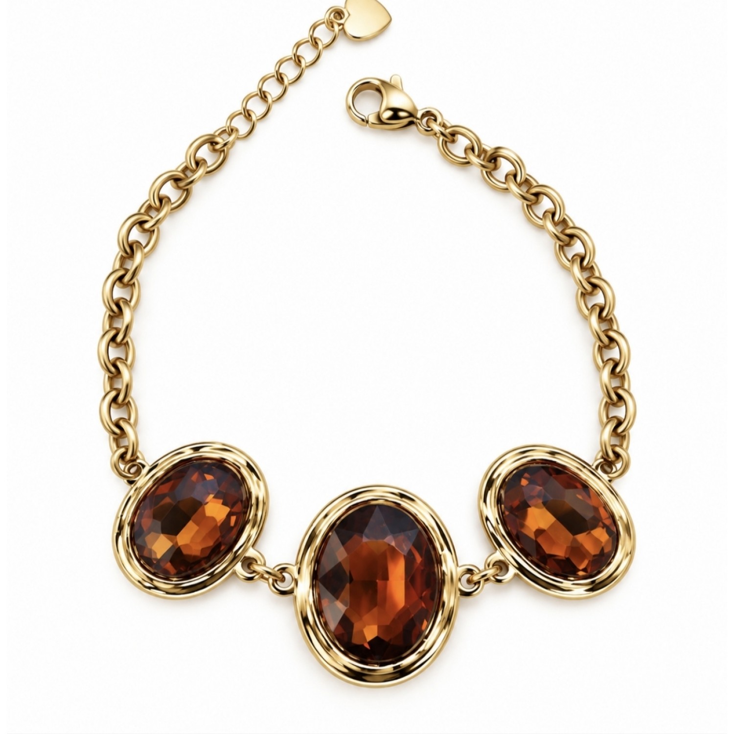 Gem Trio Bracelet Amber
