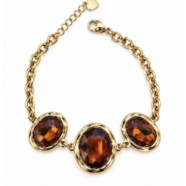 Gem Trio Bracelet Amber