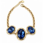 Gem Trio Bracelet Blue