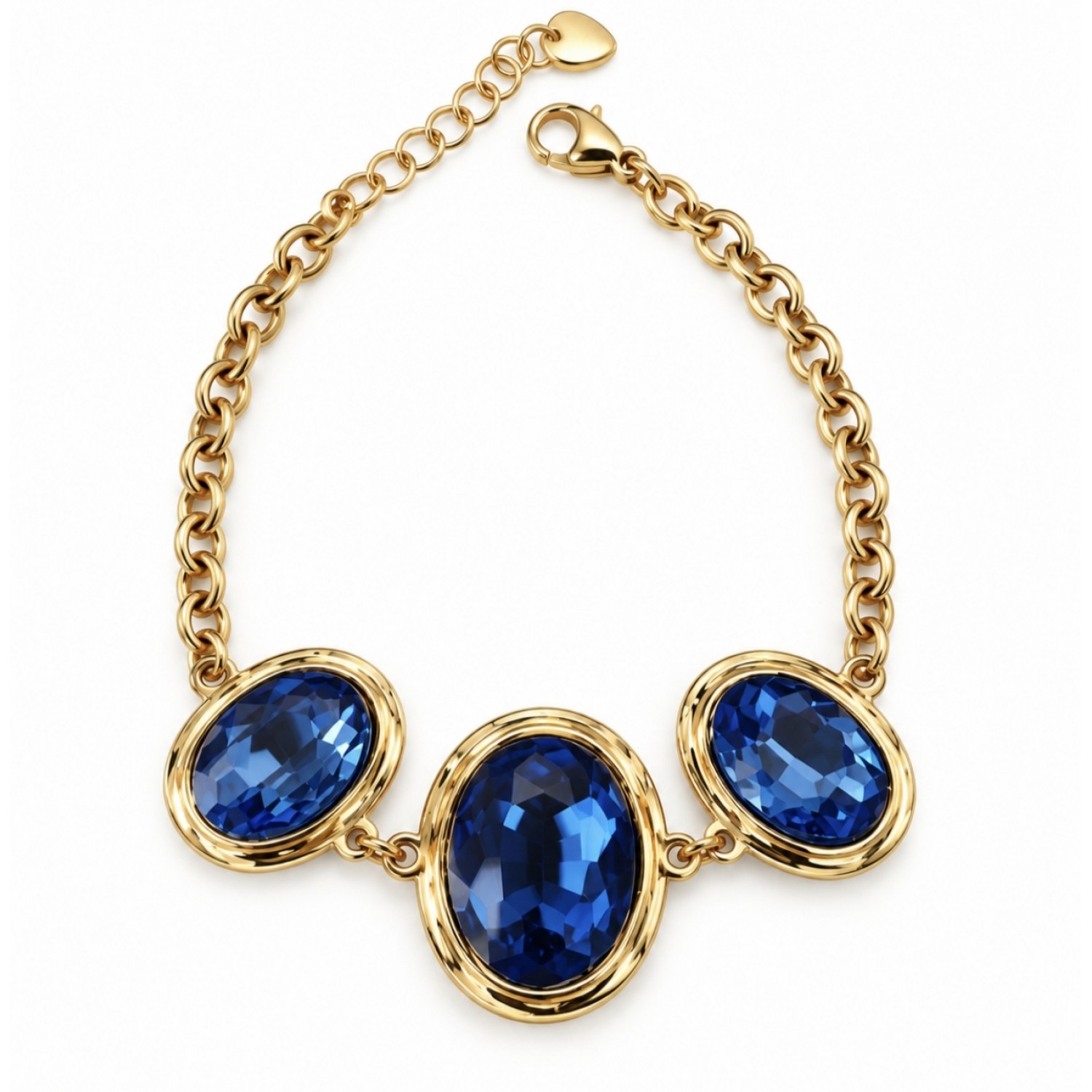 Gem Trio Bracelet Blue