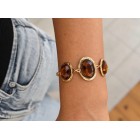 Gem Trio Bracelet Amber