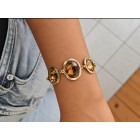 Gem Trio Bracelet Brown