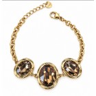 Gem Trio Bracelet Brown