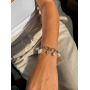 Γυναικείο Βραχιόλι Pearl Charms Silver Stainless Steel