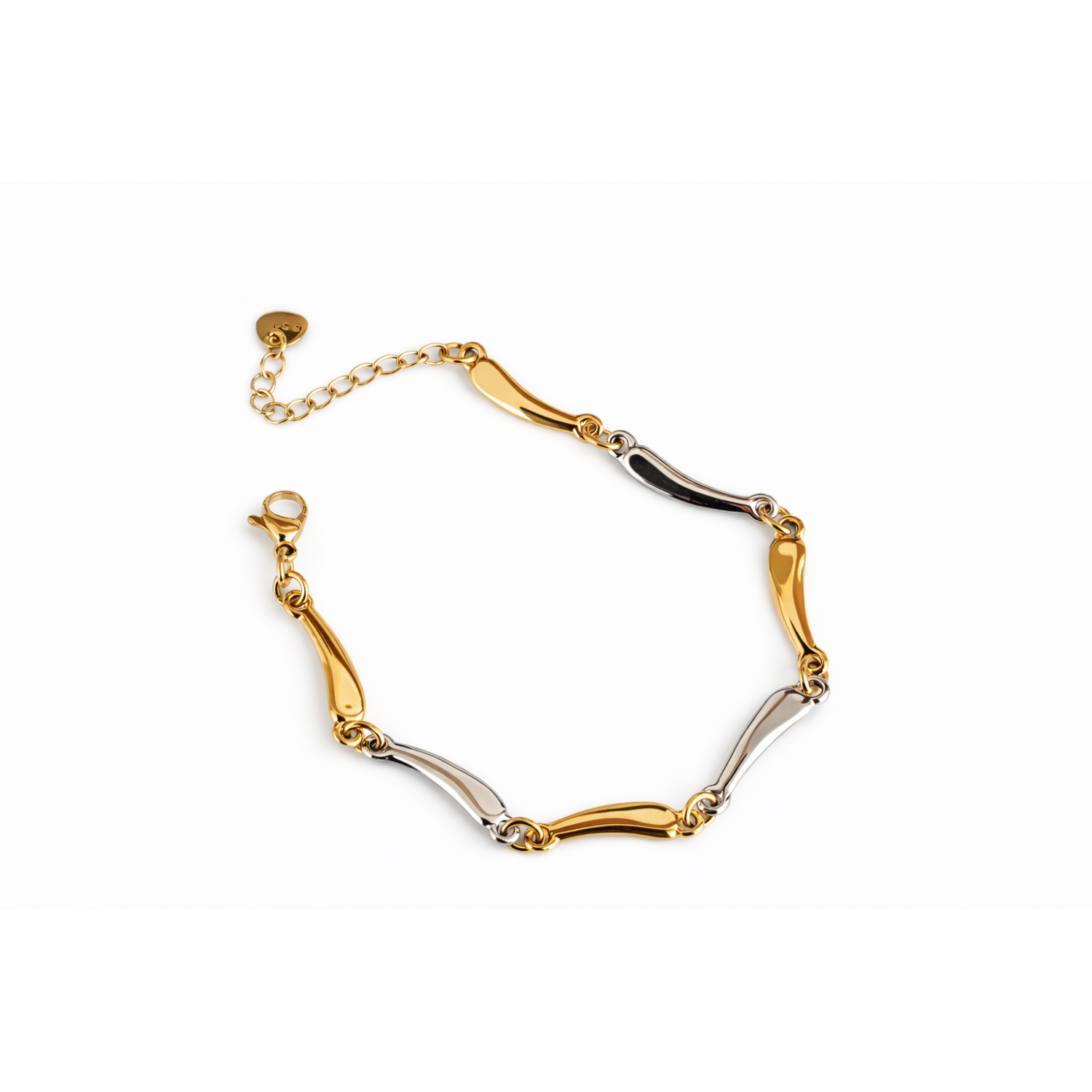 Ατσάλινο Δίχρωμο Βραχιόλι ARIA