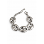 Ατσάλινο Βραχιόλι με Γεωμετρικούς Κρίκους