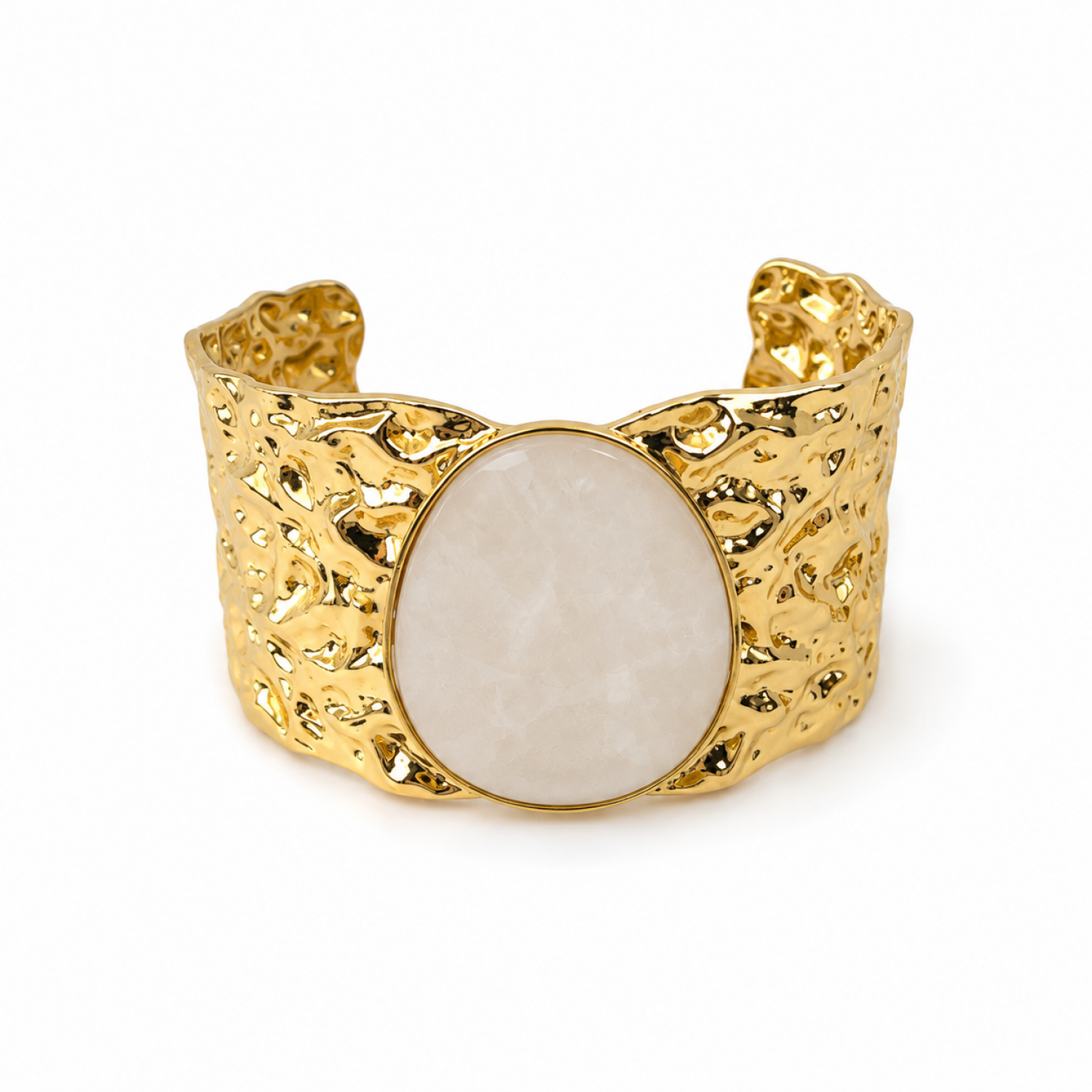 Γυναικείο Βραχιόλι Cuff Marble Gold Stainless Steel