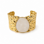 Γυναικείο Βραχιόλι Cuff Marble Gold Stainless Steel