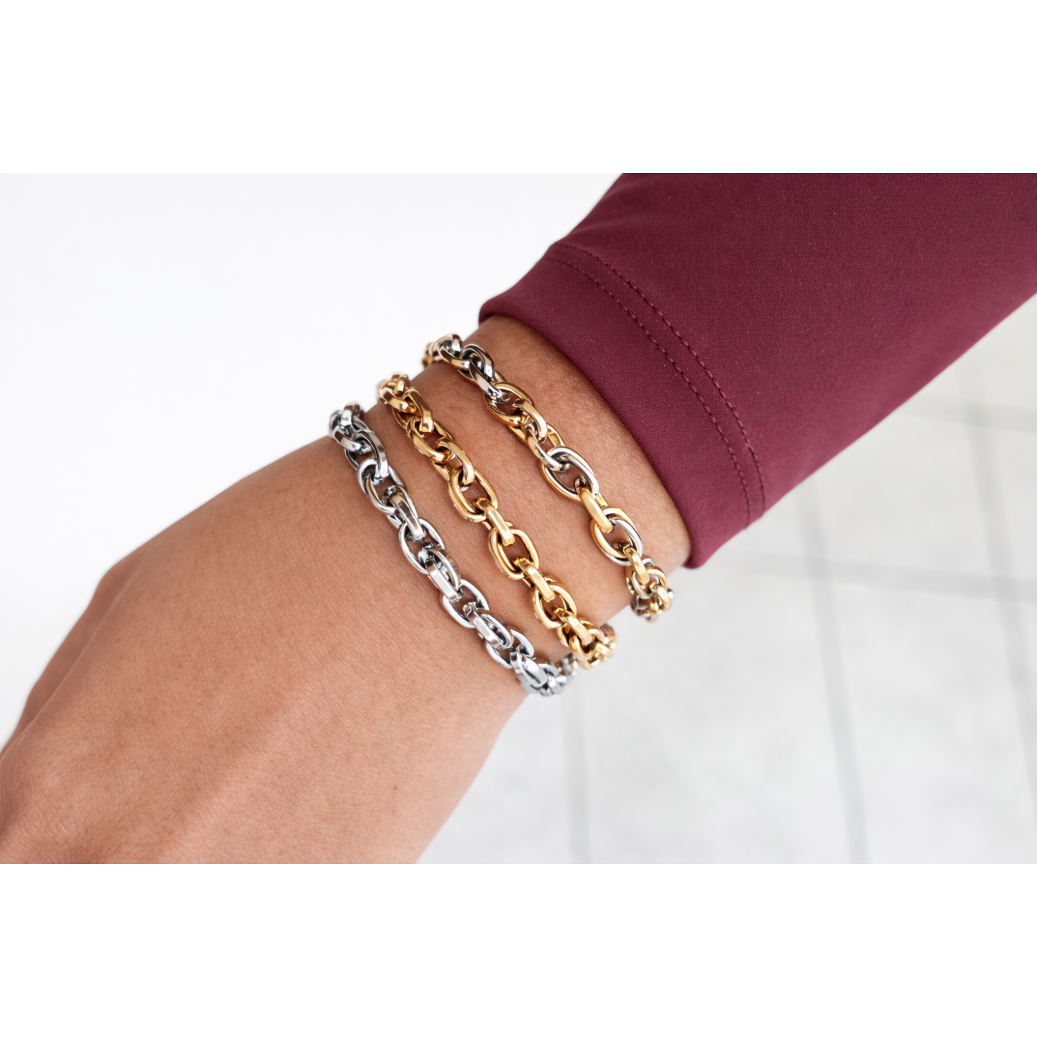 Ατσάλινη Αλυσίδα Χεριού – Minimal Chain Bracelet