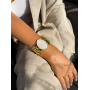 Γυναικείο Βραχιόλι Cuff Marble Gold Stainless Steel