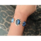 Gem Trio Bracelet Blue