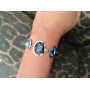 Gem Trio Bracelet Blue